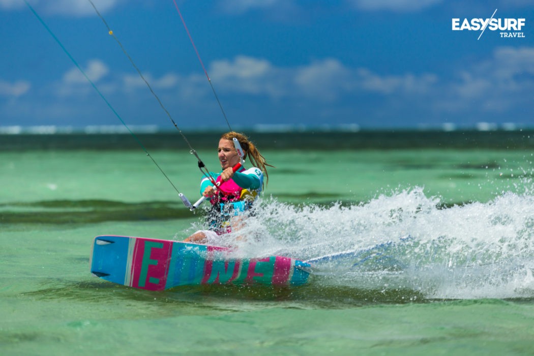 Kitesurfing na lagunie Le Morne - Mauritius